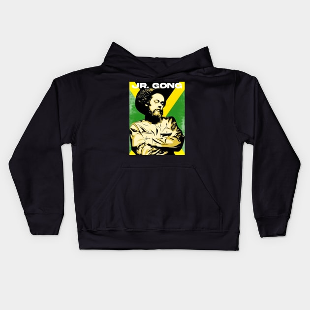 jr gong reggae Kids Hoodie by BNT-Store